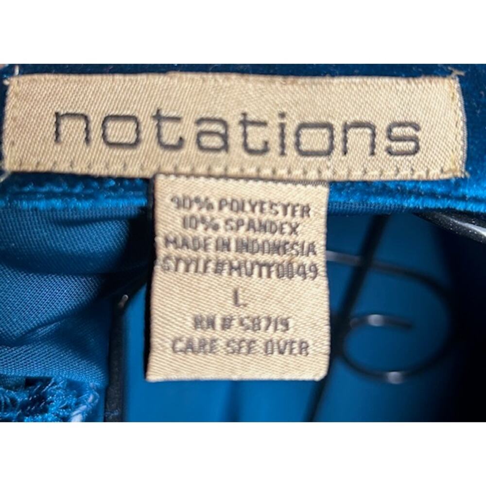 Notations Turquoise Velour One-Button Jacket Twin… - image 5